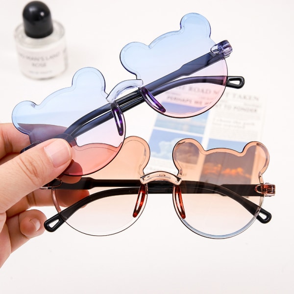 Barn bär glasögon Mode gradient glasögon UV-skydd A2