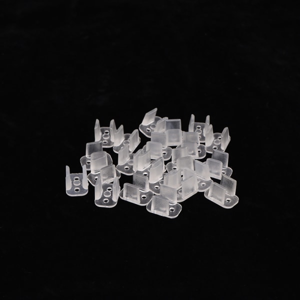 20 stk Neon Strip Clip 6x12mm / 8x16mm LED-fiksering ABS Plastic Mo 6X12MM