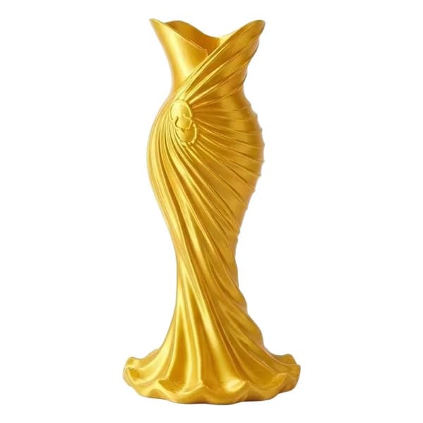 3D-printad elegant klänningsvas Minimalistisk blomvas Heminredning A7