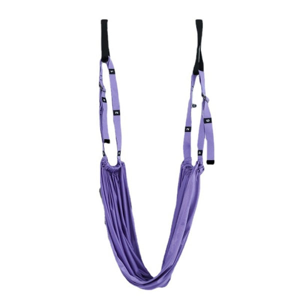 Säädettävä Aerial Yoga Strap Joustava Stretch Door Hanging Jooga Purple