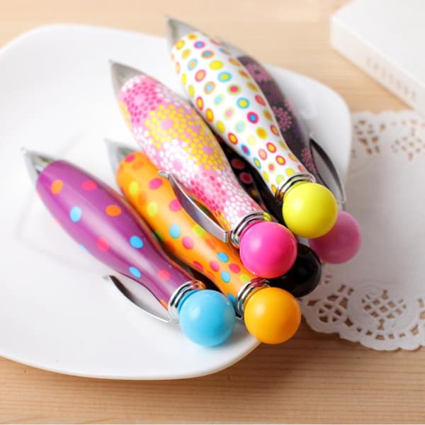 Kort Mini Bowling Form Pen Elegant Prikket Blomsterprint Boho St A3