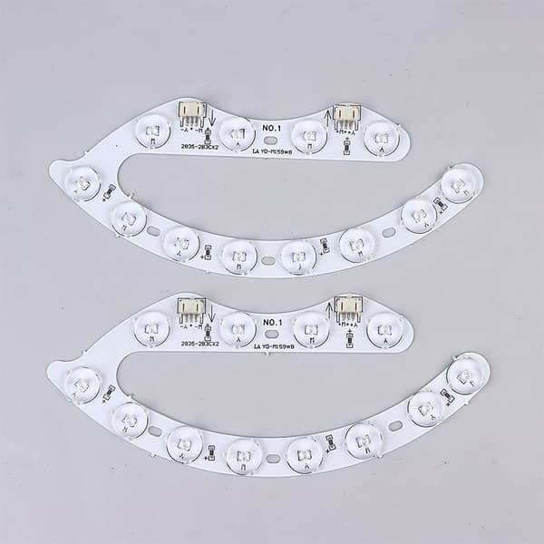 2/5 stk. LED-lyskilde eftermonteringslyspanel 9/12W med linse til 9W 2pcs