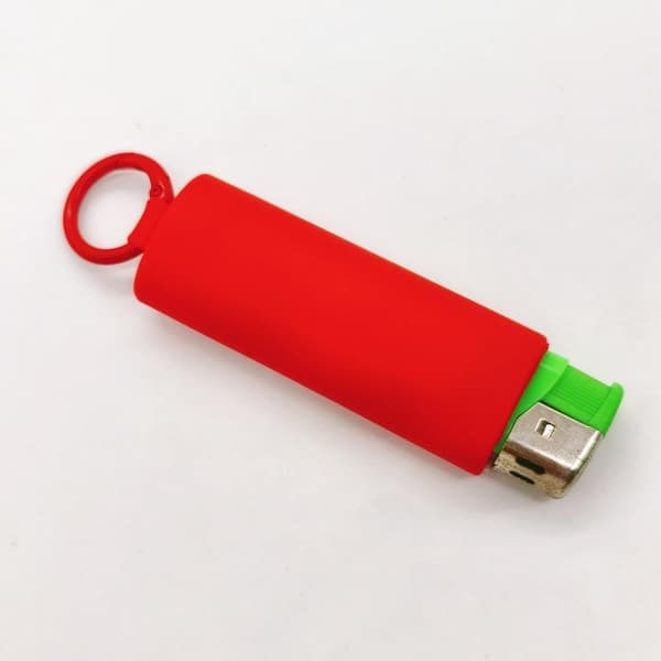 Silikon lighterholder med nøkkelring for J6 lightere E