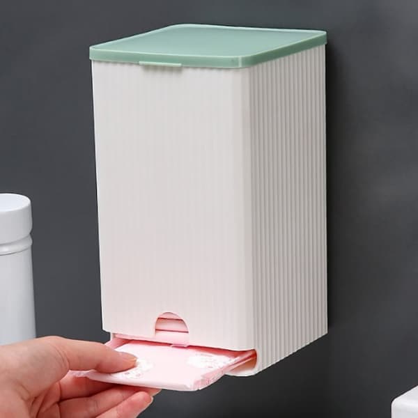 Väggmonterad förvaringslåda för sanitetsbindor Förvaring av mjukpapper B Pink