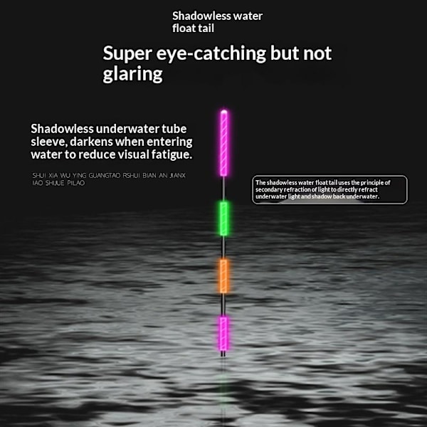 Super Bright LED Smart Float Ultra Sensitive Top Luminous Elect D