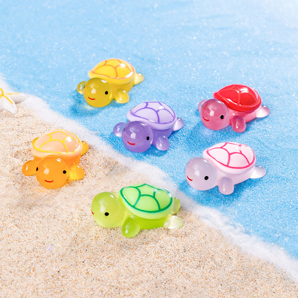Cartoon Resin Luminous Turtle Ornament Cartoon Aquarium Fish Ta 3
