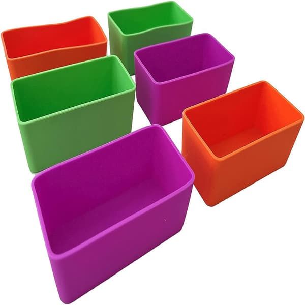 1 st silikontillbehör sushiförvaringsfoder mjuk lunchlåda Purple L
