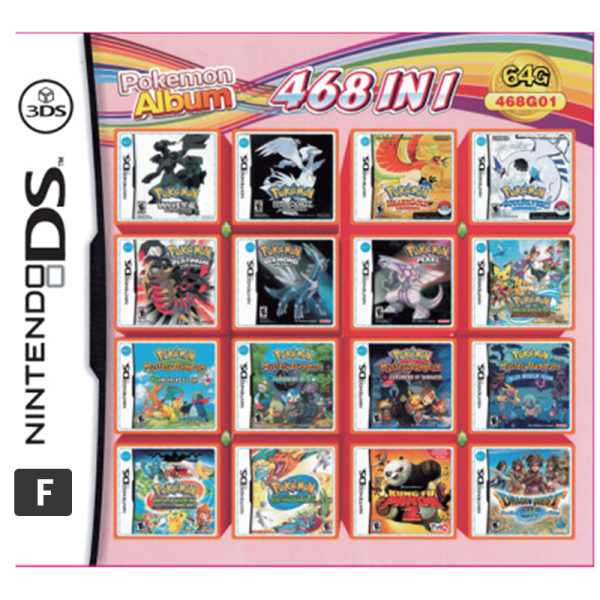 Kompilasjonsspillkassettkort for Nintendos DS 3DS 2DS Super F