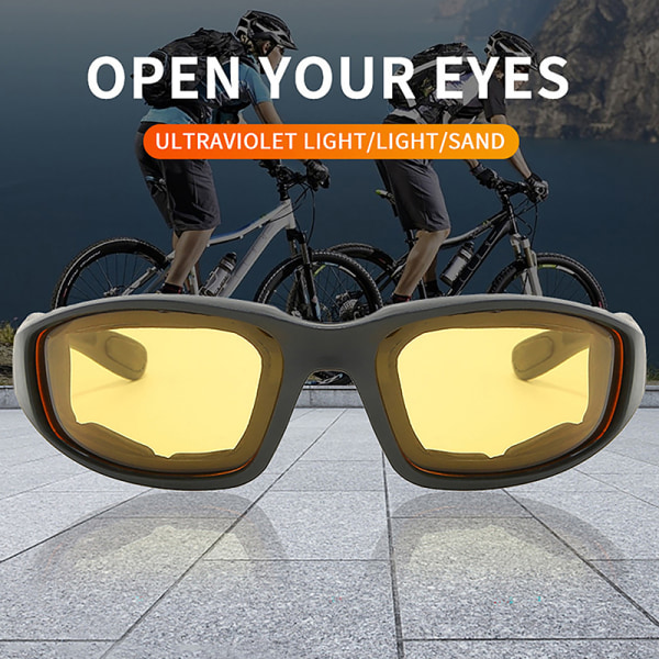 Utendørs sykkelbriller yellow