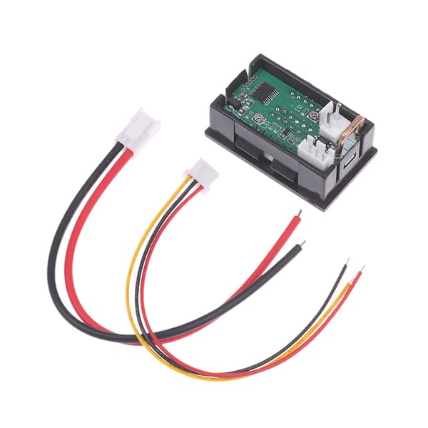 4-siffrig 5-tråds mini digital voltmeter ammeter DC 100V 10A Voltm