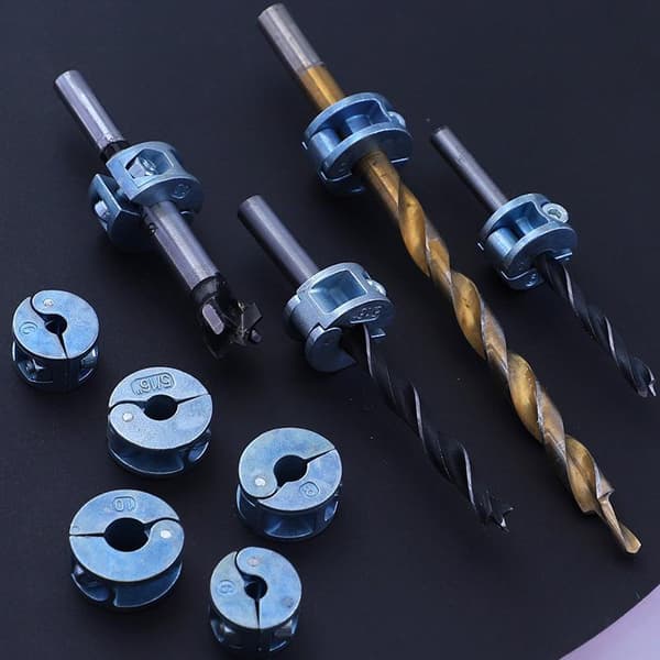 1 sett 6 mm 8 mm 10 mm borekrage i sinklegering