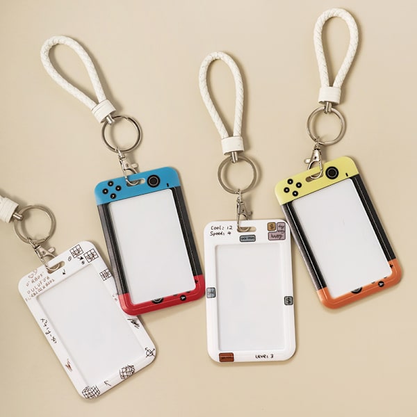 Ins Couple Models e Transparent lanyard-kortholder A2