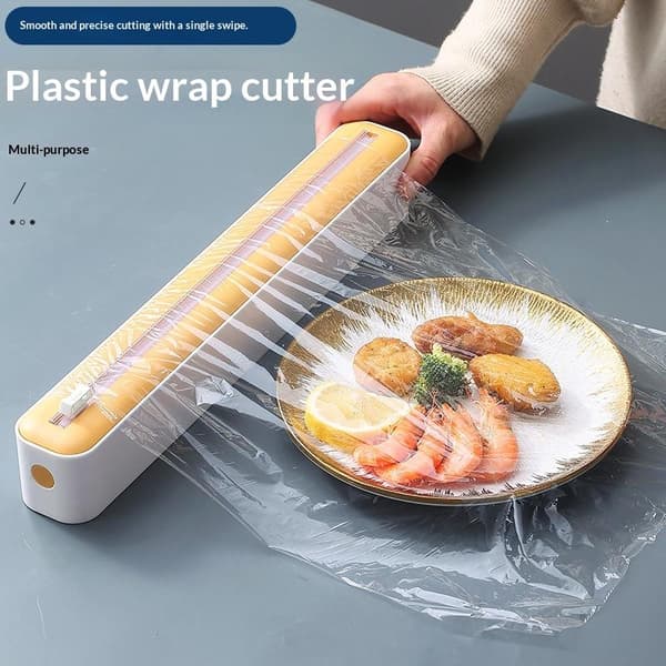 Kjøkken engangs plastfoliekutter Yellow