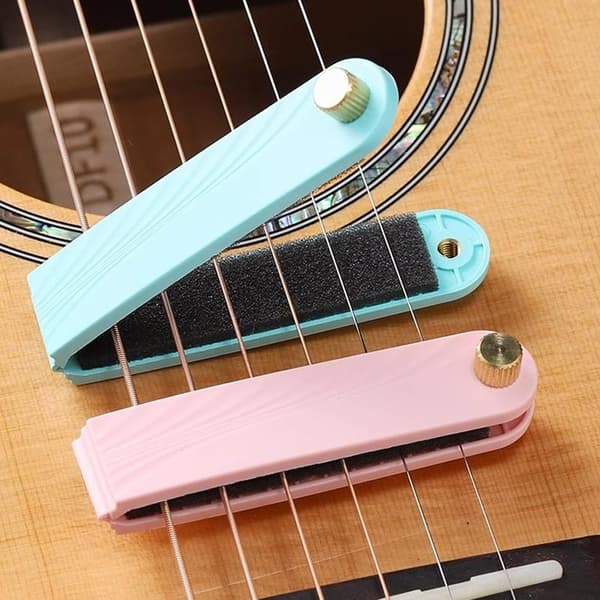 Gitarrljuddämpare Mute Pad Strängskydd Icke-störande Gitarr St Green