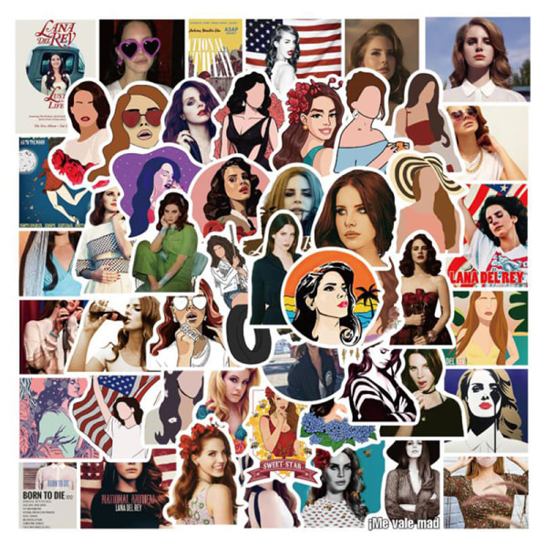 50 kpl Singer Lana Del Rey Graffiti-tarra