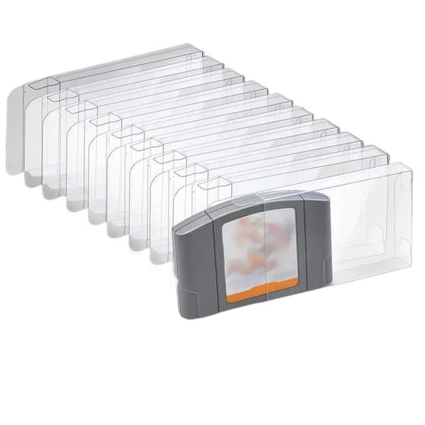 5 kpl N64-pelikotelo 0,3 mm PET-suojakotelo läpinäkyvä 5pcs