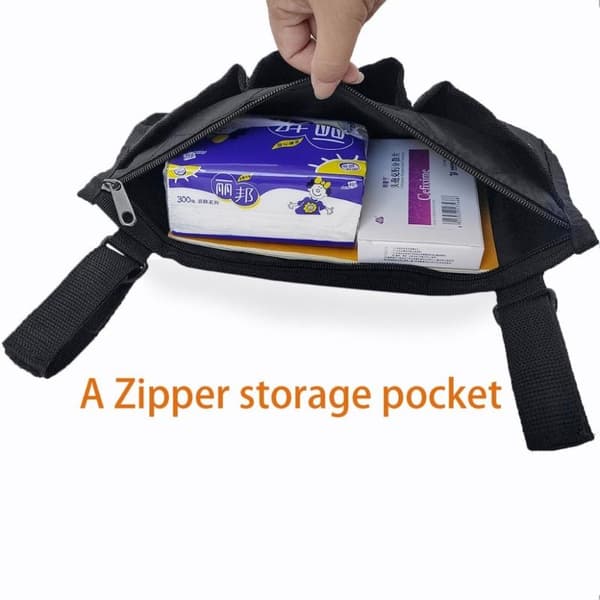 5 farger rullestol sideorganisering bag med flere lommer armlene st red