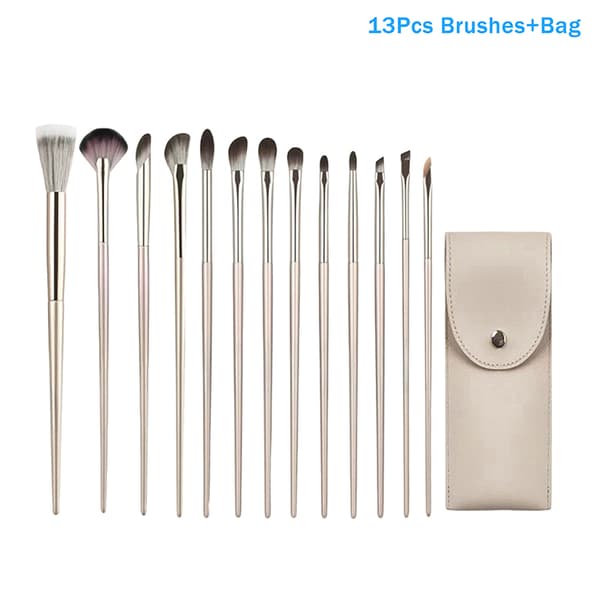 Ögonmakeupborstset Professionella Makeupborstar Ögonskugga Kon 13Pcs  Bag