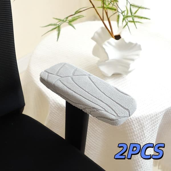 2 st kontorsstol armstödsskydd roterande stol armskydd C Black 2PCS