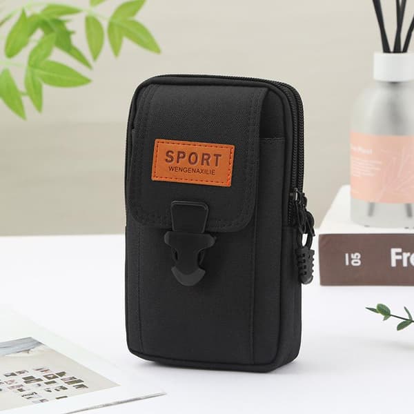 Molle-bälte för män, mobiltelefon midjeväska, taktiskt bälte Green