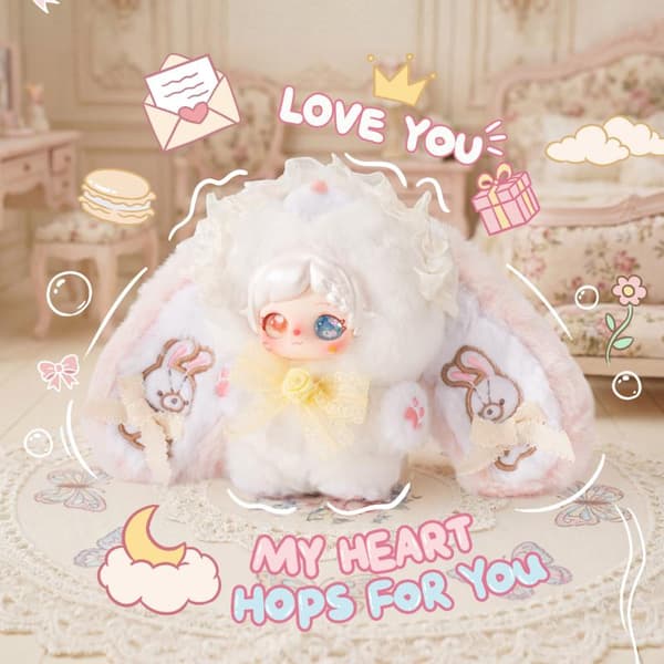 Sweet Confession Bunny Plush Blind Box Fylld Nyckelring Väska Cha 1Box Random