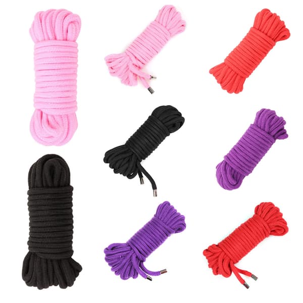 Højkvalitets bondage reb erotisk Shibari tilbehør til binding Red 5 Meters