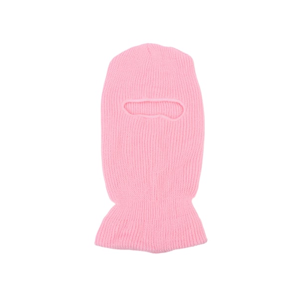 Ski Mask -hattu ulkopyöräilyyn kuulonsuojaushattu Miesten neulottu hattu Pink