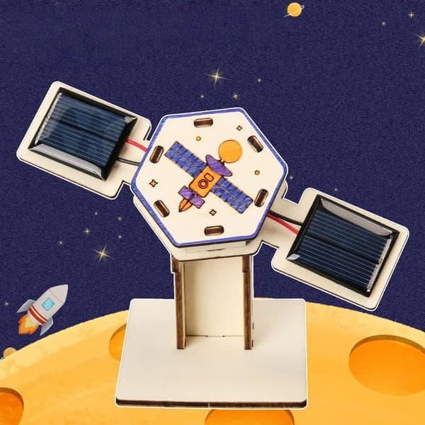 1 sett DIY solsatellitt kunstig montering barn student vitenskap A1
