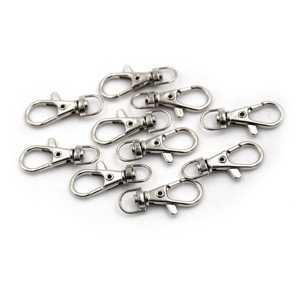 10 st/ set Hummerlås Swivel Trigger Clip Snap Hook Bag Car K