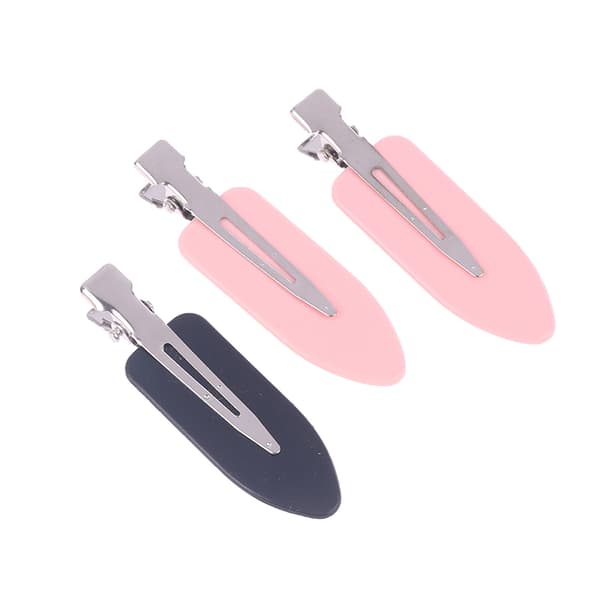 10 stk/sæt No Bend Seamless Hair Clips Makeup Clip Vask Ansigt White