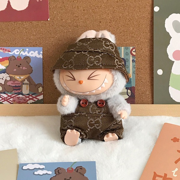 2 Klädesplagg för Labubu Dockor Tillbehör Stilfull Kawaii Ou A2