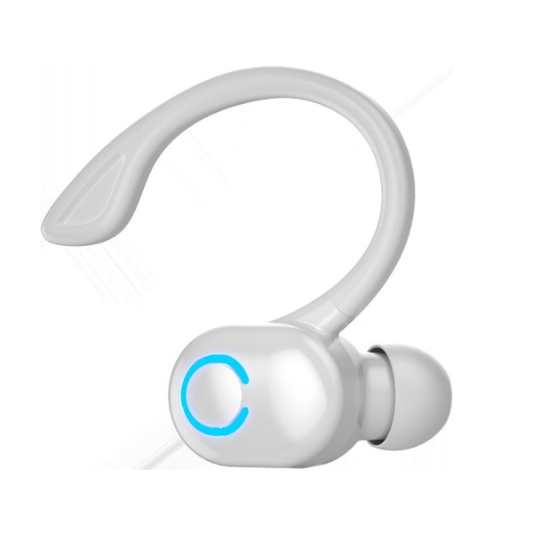 Trådløse hodetelefoner Bluetooth 5.0-hodetelefoner med mikrofon enkeltinngang White