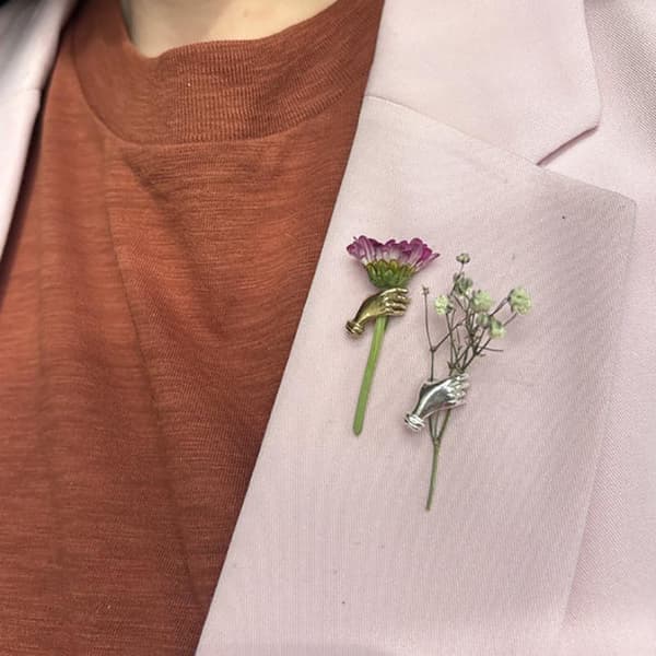 Modelegering Handhållen Blomhalsband Brosch Mångsidig Kostym P A3