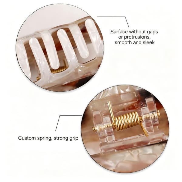e Kattryck Hårklämma Anti-halk Starkt Grepp Hajklämmor Hår A5