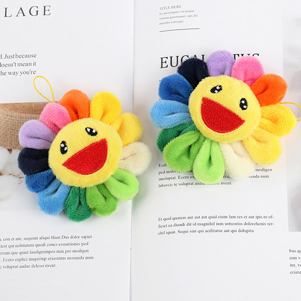 Pehmoiset avaimenperät Sun Flower auton avaimenperä rintakoru auringonkukka-avain 1pc