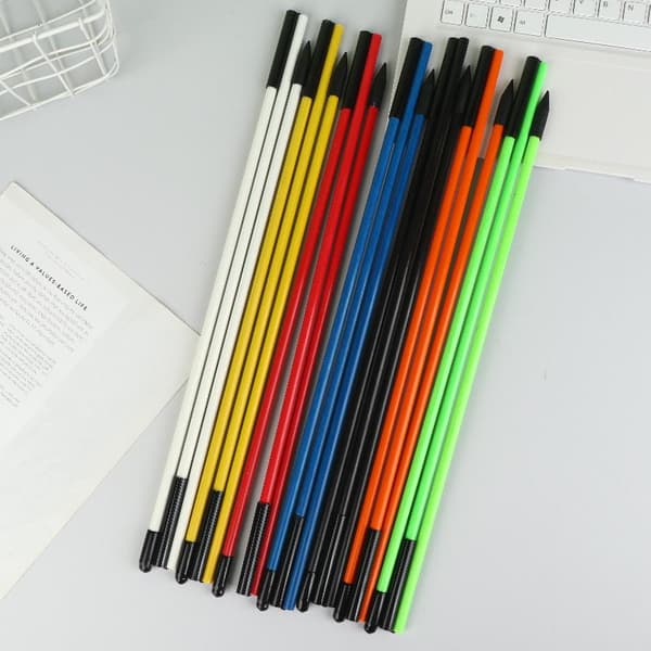 Golf Alignment Sticks Justeringsøvelsesstænger Sammenklappelig Golf Yellow