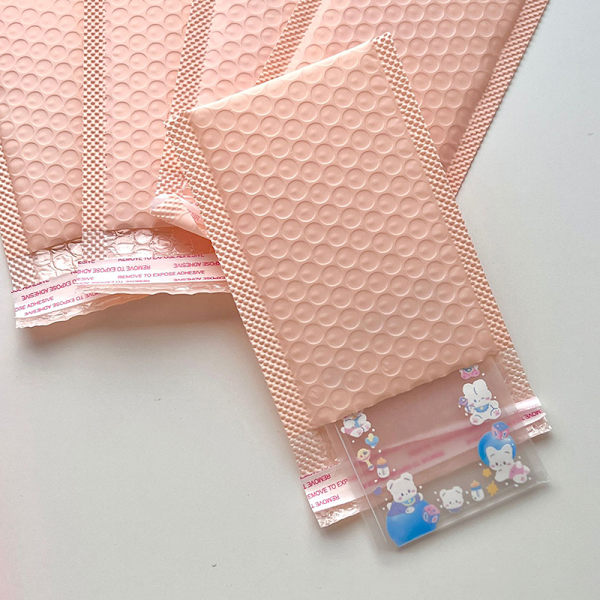 10 st/förpackning Rosa Lila Bubbelpåse Tjock Express Paketpåse S Rose red