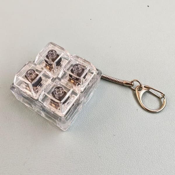 Tastatur Sensorisk Legetøj LED Krystal Keycap Nøglering Fingerspids Ga A8