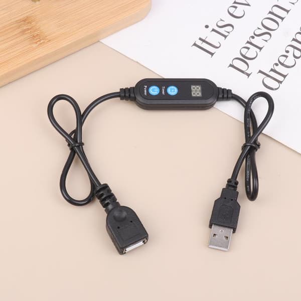 USB nedtællingstimer ledning digital timer switch kabel til LED Str 1Pcs