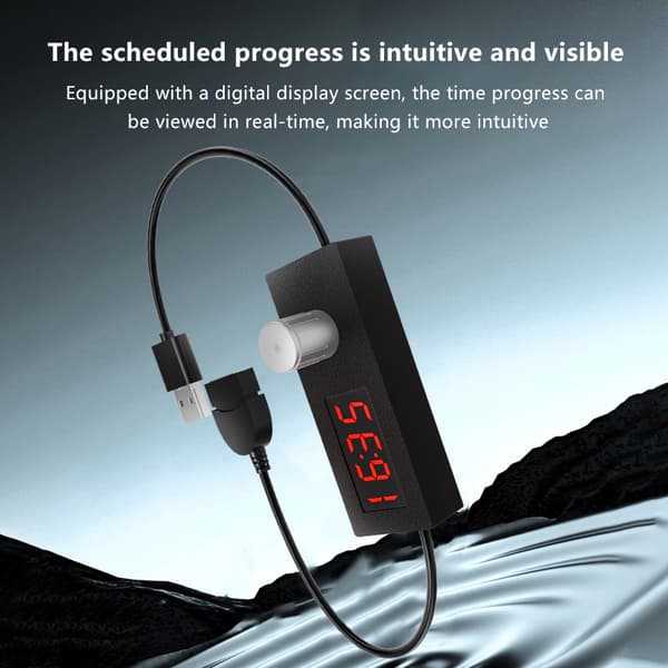 24-timers automatisk nedlukningstimer Digital nedtællingstimer USB-kontakt 1Pcs