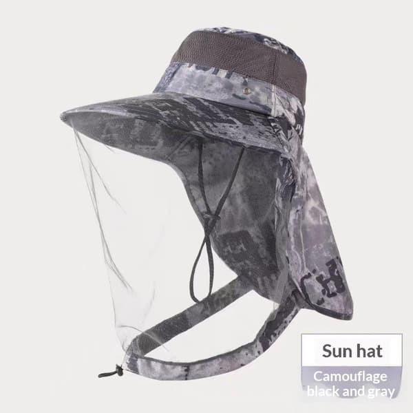 Fiskehat Myg Insektmiddel Netmasker Anti UV Hat Un A2