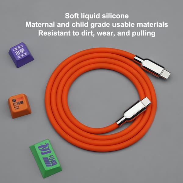 240W PD3.1 Flydende Silikone USB C Type-C Hurtigopladningskabel 15 A2