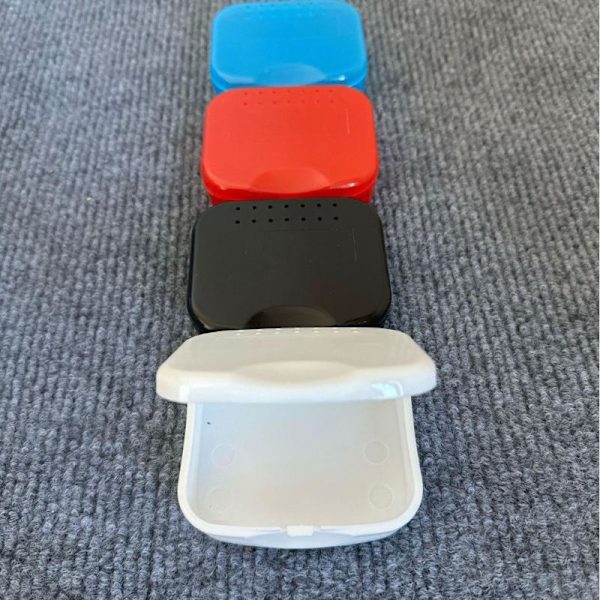 Ortodontisk retainerbox Munprotes Tandskyddsförvaring Blue