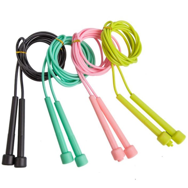 1 Styck Speed Jump Rope Kids PVC Hopprep Justerbar Fitness Black