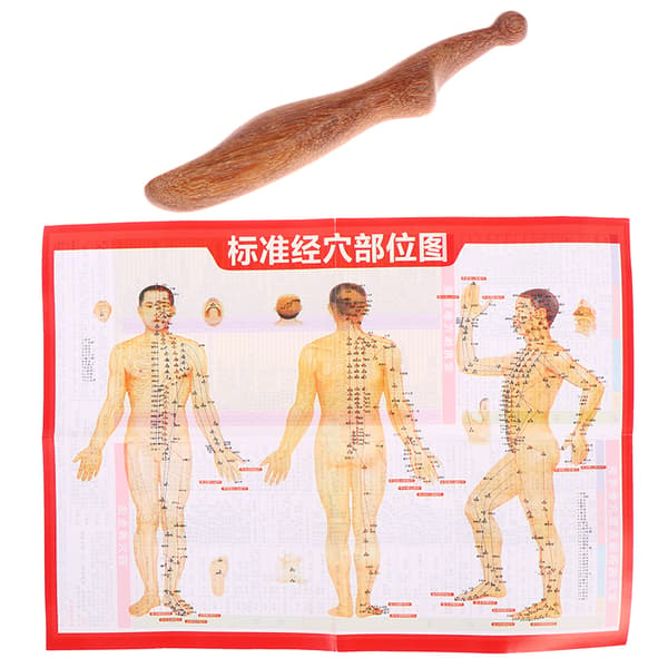 Halsfod Sandeltræ Triggerpunkt Massage Gua Sha Værktøjer Hjem G