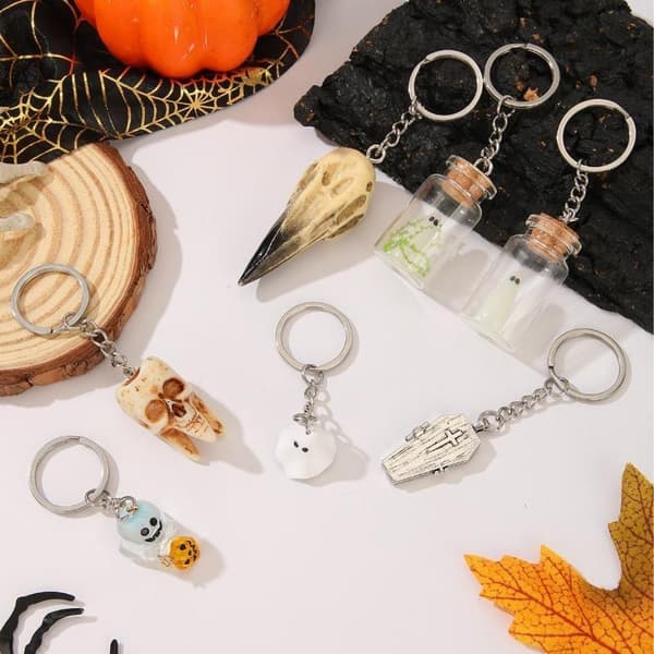 Valaiseva haamuavainnippu Halloween pieni hehkuva ajelehtiva pullo Ado A5