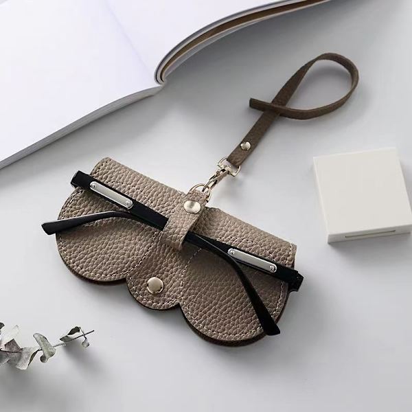 Creative Leather Solbriller Lesebriller Oppbevaringsveske Portabl Black