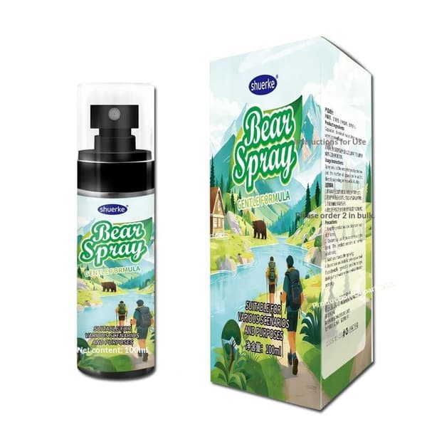 100 ml vildtdyrsafvisende spray til vandreture og camping til beskyttelse A3