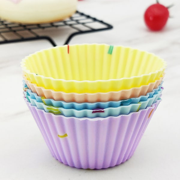 Form Cupcake Återanvändbara molds Muffinsbakning DIY Kit H