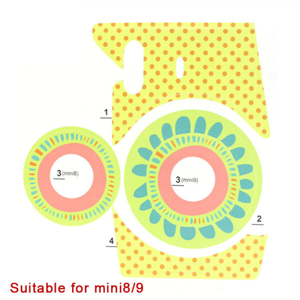 Fujifilm Instax Mini 8 kameraklistremerker Personlighet Mote Sunf A1